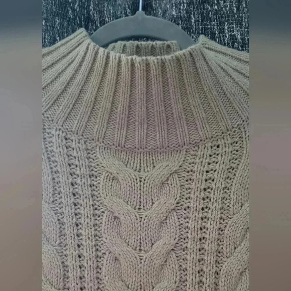 A New Day Cable knit sweaterNude colorSize small - Picture 4 of 7